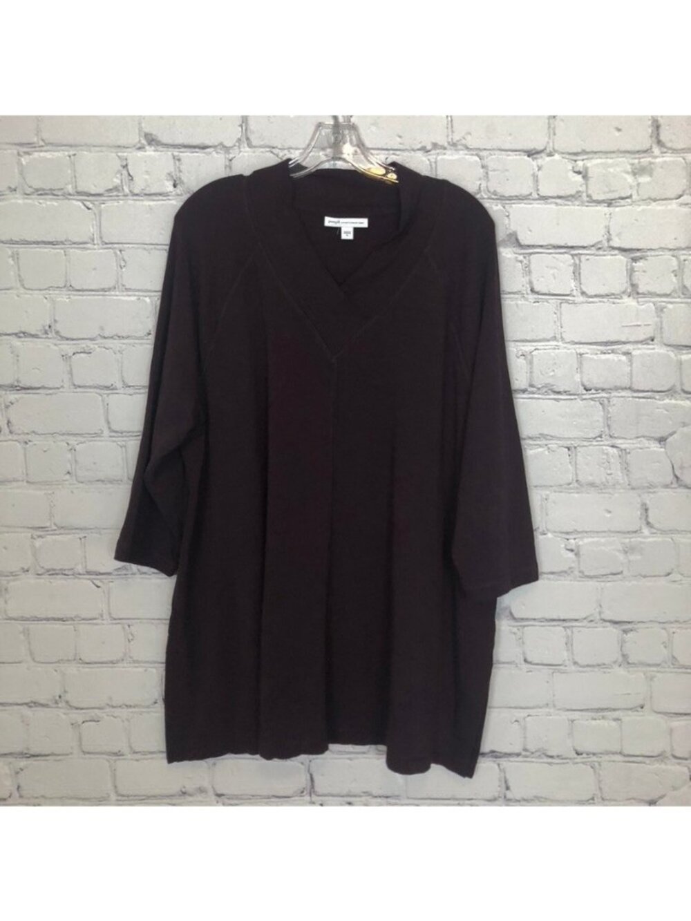 J Jill Pure Jill Affinity French Terry Pullover Top Size XL Purple